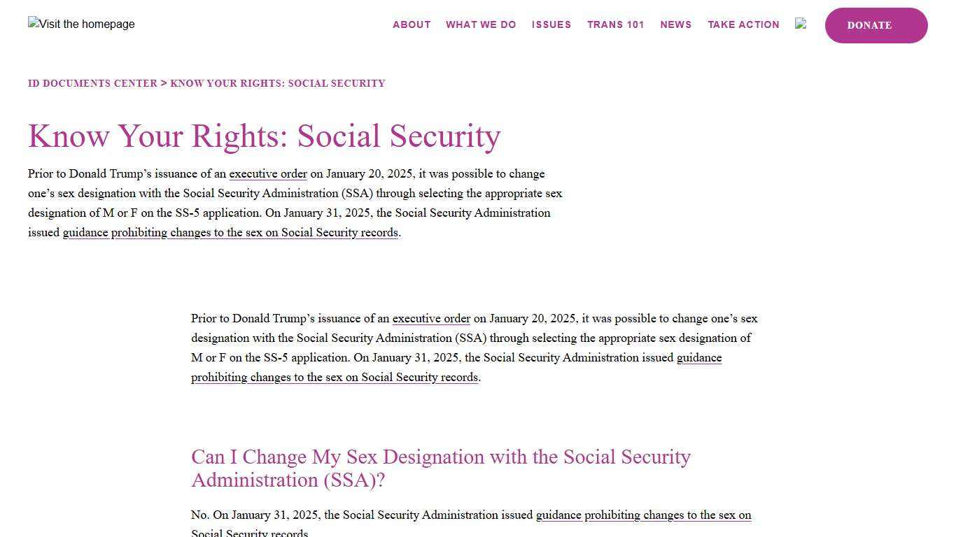 Know Your Rights: Social Security A4TE